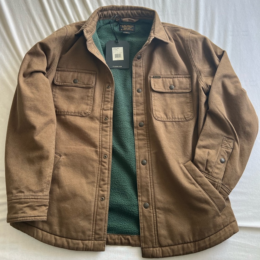 NWT Filson Fleece Lined Jac-Shirt